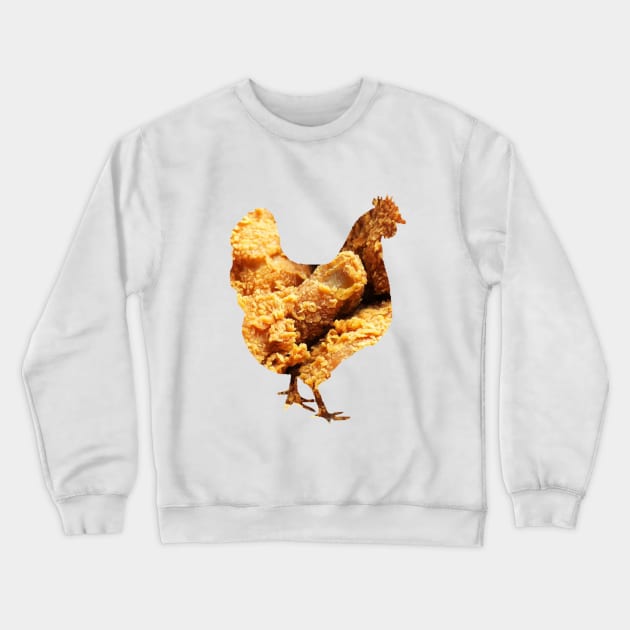 Fried chicken chicken Crewneck Sweatshirt by FrankNscollop